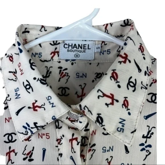 Women Top Blouse Buttons Down Later C Sz Small - Picture 4 of 12